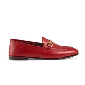 Gucci Brixton Loafers Women Red
